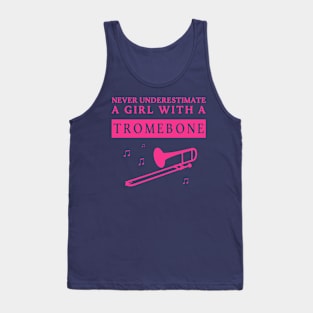 Underestimated Trombone Girl Tank Top